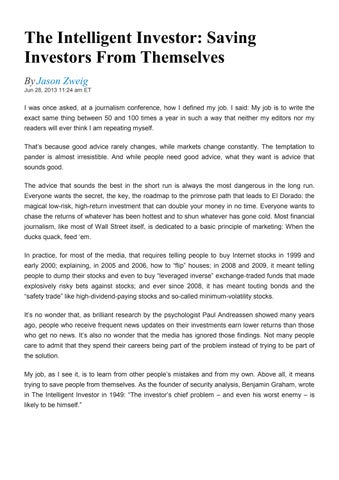 2013.06.28 the intelligent investor - saving investors from themselves