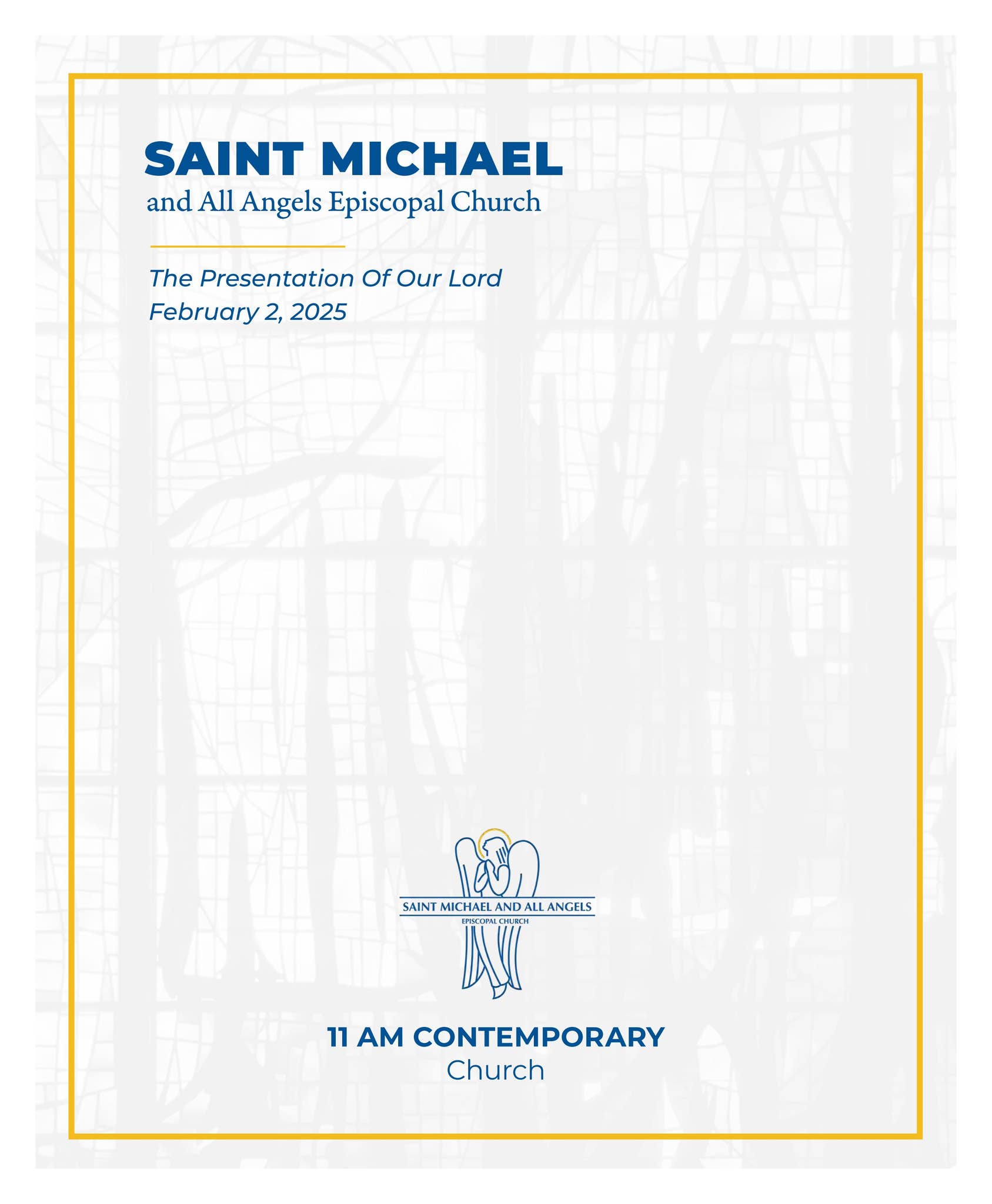 FEB. 2 | 11 AM Contemporary Worship Bulletin by Saint Michael and All  Angels Episcopal Church - Issuu