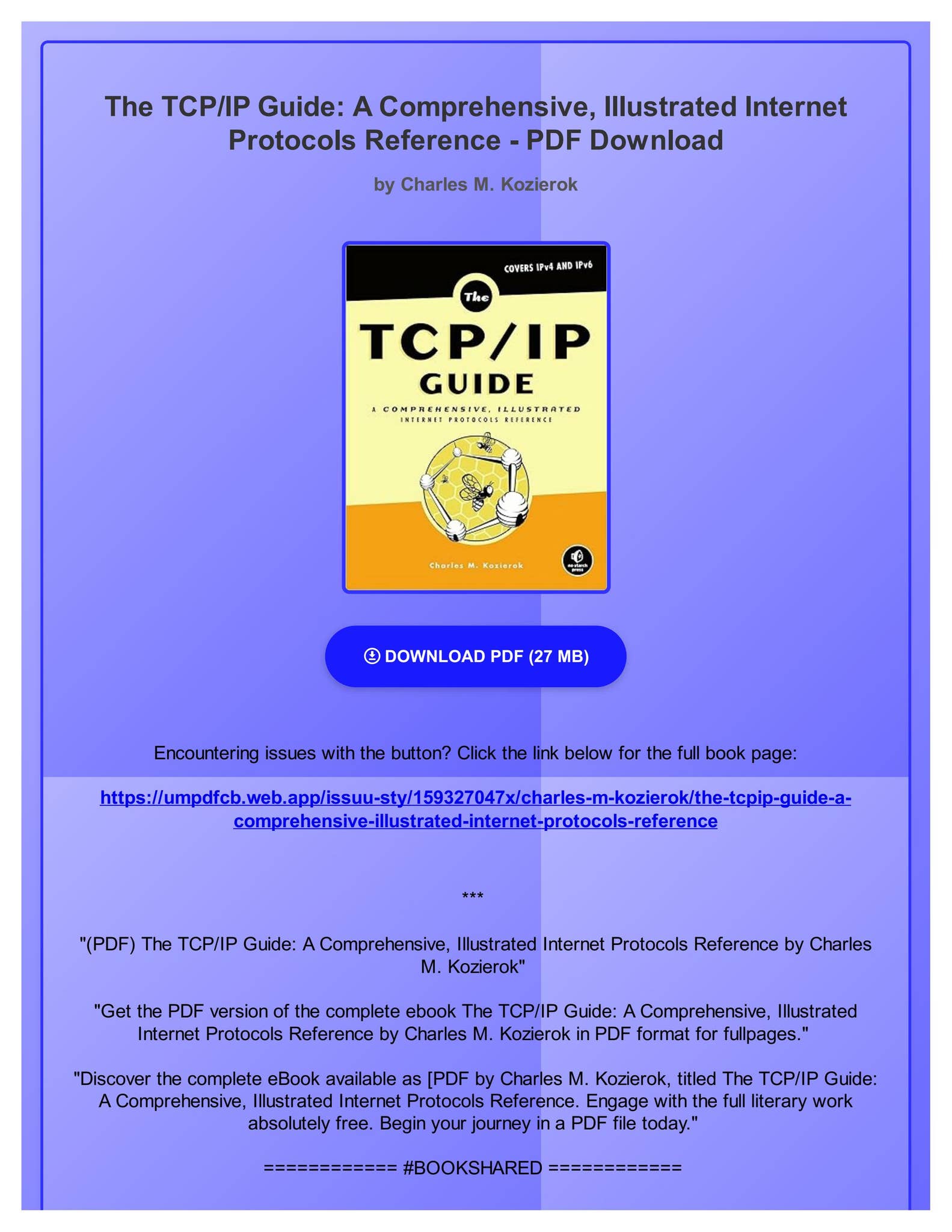 (PDF) The TCP/IP Guide: A Comprehensive, Illustrated Internet Protocols ...