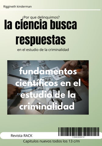 fundamentos cientificos en el estudio de la criminalidad