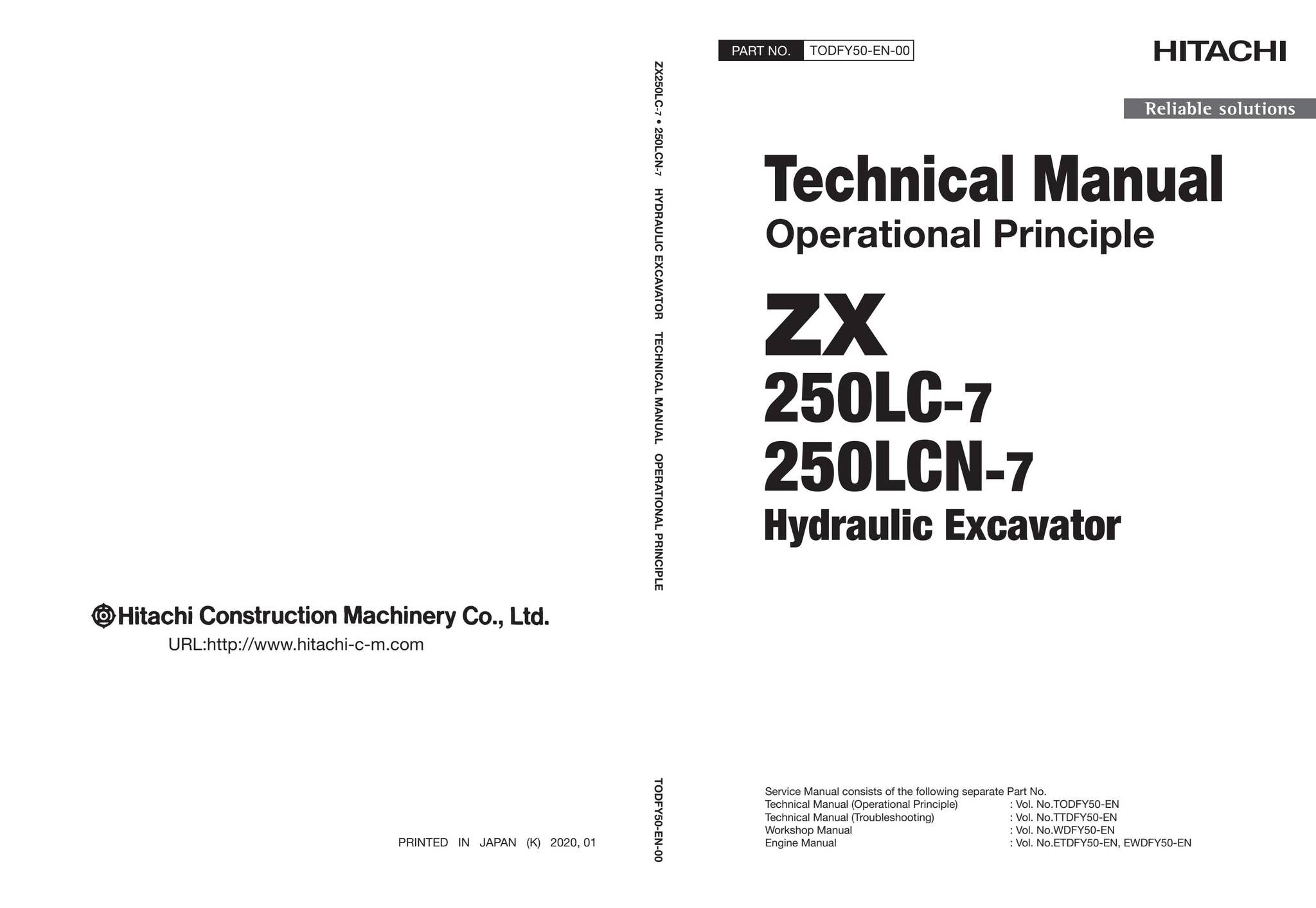 やなぎページ Hitachi ZX250-7 300-7 ELECTRICAL CIRCUIT DIAGRAM MANUAL by