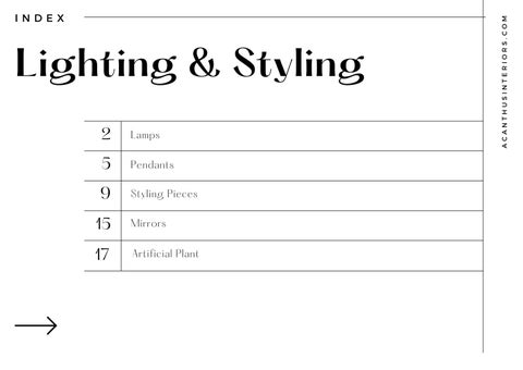 Acanthus Interiors Sale 2025 目录 - 灯饰 and Styling 第 2 页