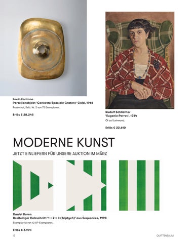 Quittenbaum Kunstauktionen GmbH 灯饰目录 · HIGHLIGHT - ERGEBNISSE Herbst/ 冬季 2024 第 12 页