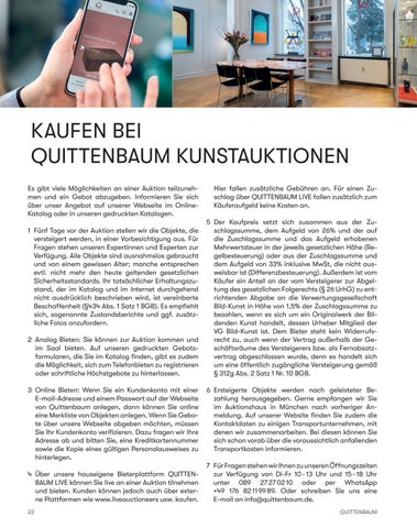 Quittenbaum Kunstauktionen GmbH 灯饰目录 · HIGHLIGHT - ERGEBNISSE Herbst/ 冬季 2024 第 22 页