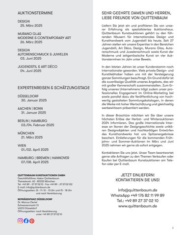 Quittenbaum Kunstauktionen GmbH 灯饰目录 · HIGHLIGHT - ERGEBNISSE Herbst/ 冬季 2024 第 3 页