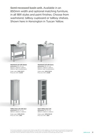 JT ELLIS Modular × Washstand 卫浴 家具 手册 2023 第 21 页