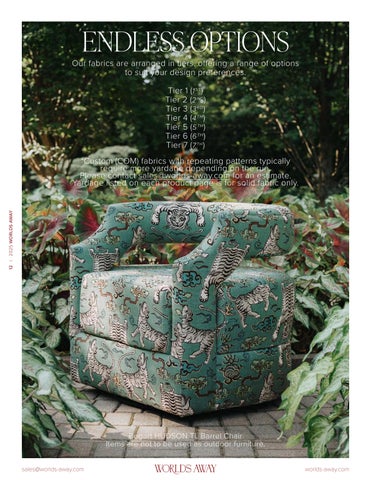 Worlds Away 2025 定制 Upholstery Supplement 第 12 页