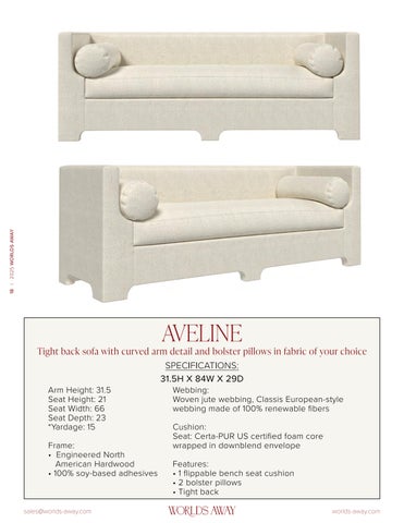 Worlds Away 2025 定制 Upholstery Supplement 第 18 页