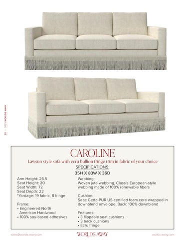 Worlds Away 2025 定制 Upholstery Supplement 第 20 页