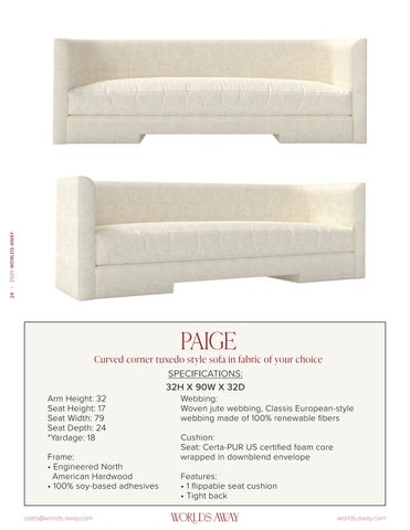 Worlds Away 2025 定制 Upholstery Supplement 第 24 页