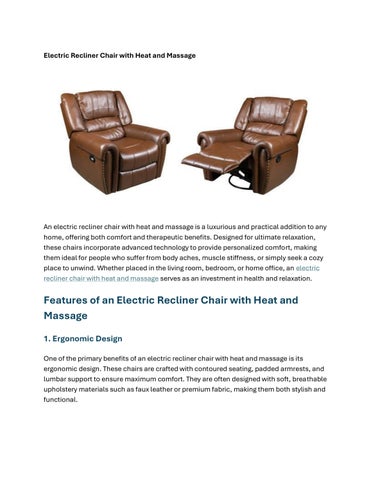 Electric Recliner Chair with Heat and Massage (1)