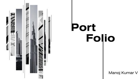 Portfolio by Manoj Kumar - Issuu
