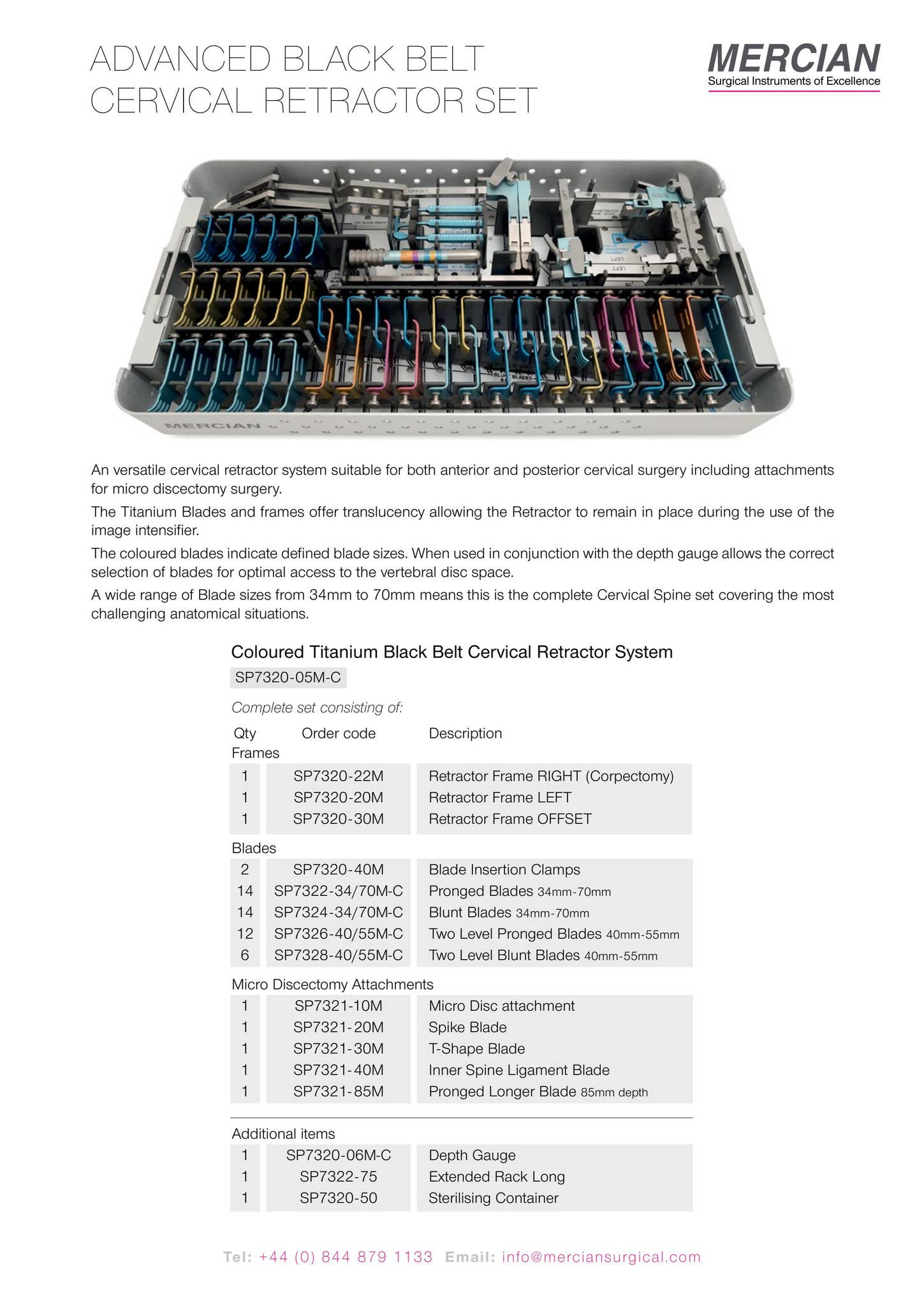 Mercian Black Belt Cervical Retractor by Mercian Surgical - Issuu