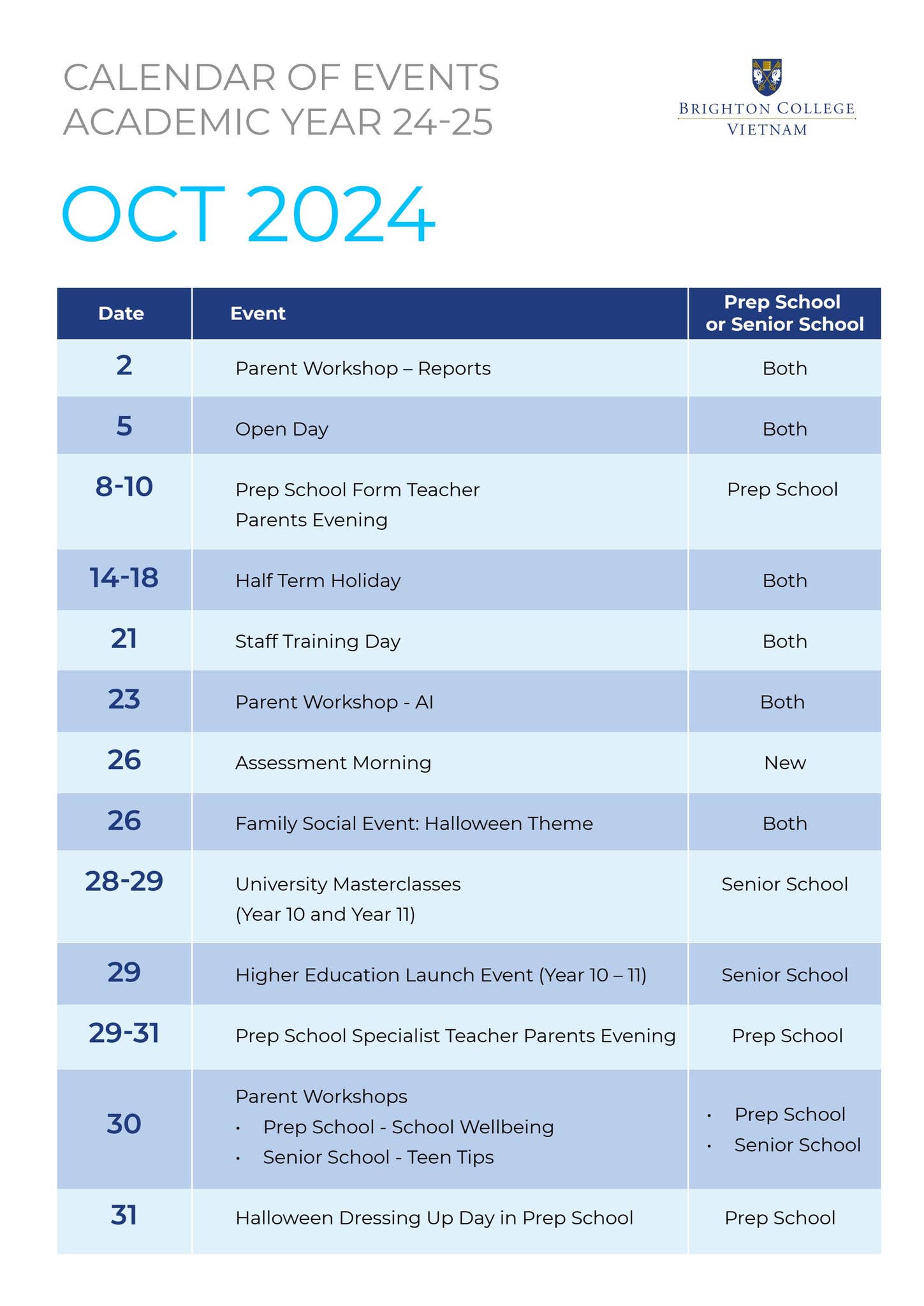Calendar Of Events 2024 2025 By Brighton College Vietnam Issuu calendar-of-events-2024-2025-by-brighton-college-vietnam-issuu