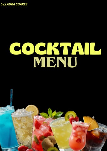 menu de cócteles pdf