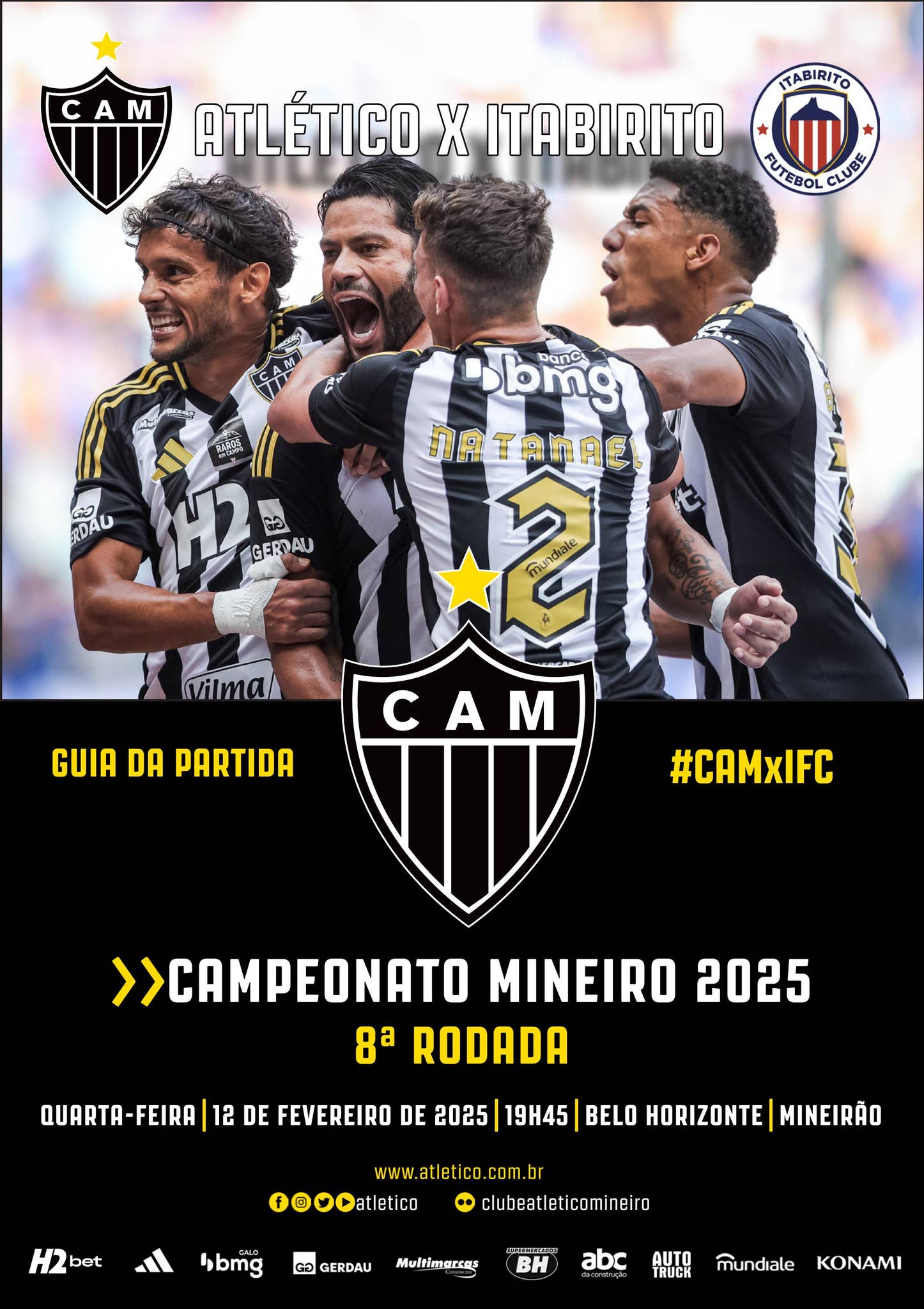 Guia da Partida: Atlético x Itabirito - Mineiro 2025 by Clube Atlético ...