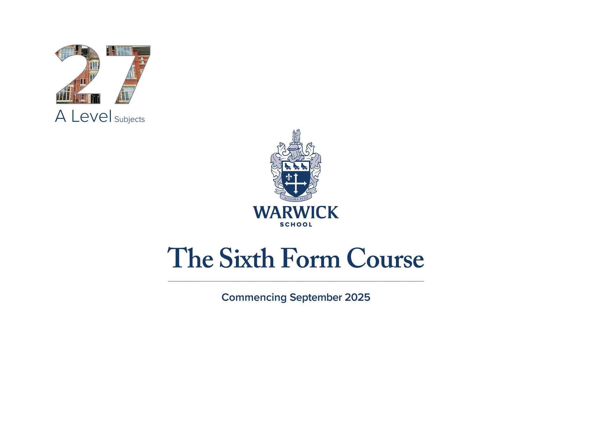 The Sixth Form Course 2025 by Warwick Schools Foundation - Issuu