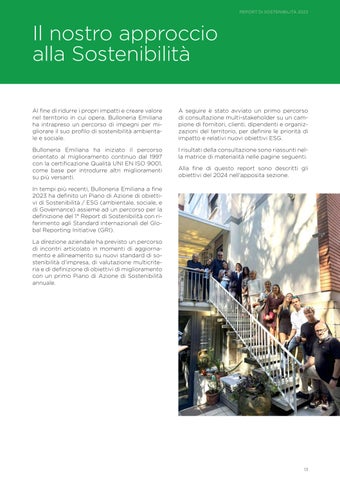 Report di sostenibilità 2023 第 13 页
