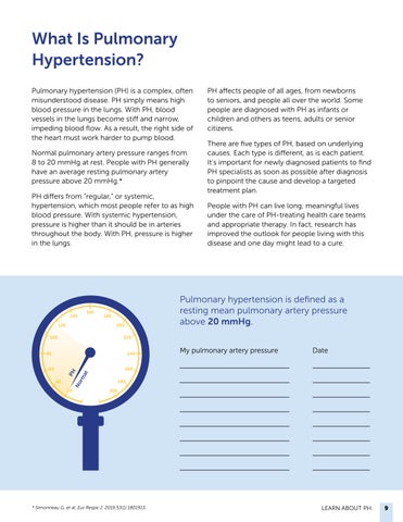 Navigating Pulmonary Hypertension: A 指南 for Newly Diagnosed Patients 第 9 页