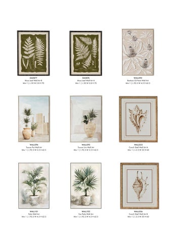 FlorabelleLiving Mini 灯饰目录 2025 - Wall Art 第 4 页