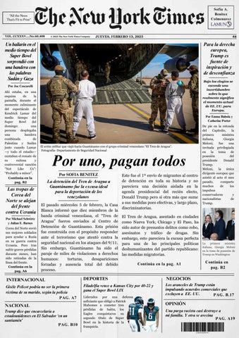 Artículo de opinión - New York Times - Sofia Benitez C, LAMUN UCV