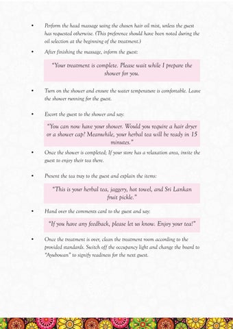 THE SPA CEYLON WAY - EMPLYOLEE MANUAL 第 21 页