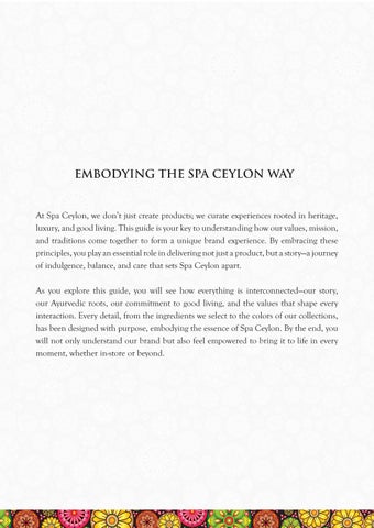 THE SPA CEYLON WAY - EMPLYOLEE MANUAL 第 2 页