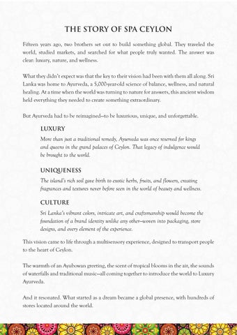 THE SPA CEYLON WAY - EMPLYOLEE MANUAL 第 4 页