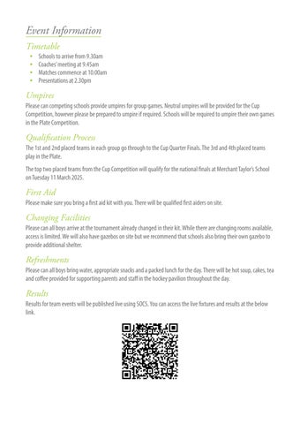 U13 Boys' IAPS Hockey Programme 2025 第 5 页