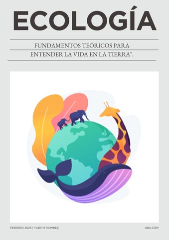 Ecología Fundamentos Teóricos para Entender la Vida en la Tierra