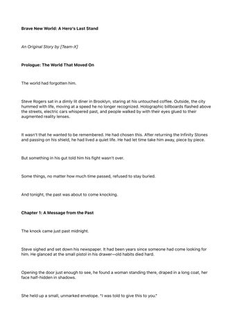 Brave New World: A Hero’s Last Stand