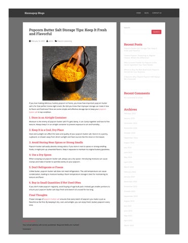 Leading Supplier of Popcorn Raw Materials and Seasonings | Bizznapop