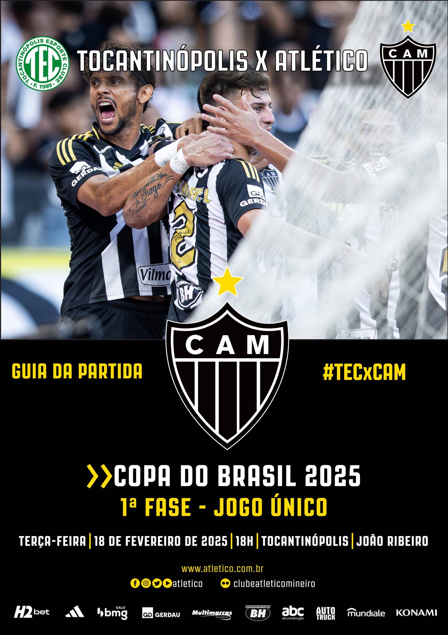 Guia da Partida: Tocantinópolis x Atlético - Copa do Brasil 2025 by ...