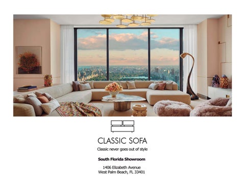 Classic Sofa Florida - Catalog 2025