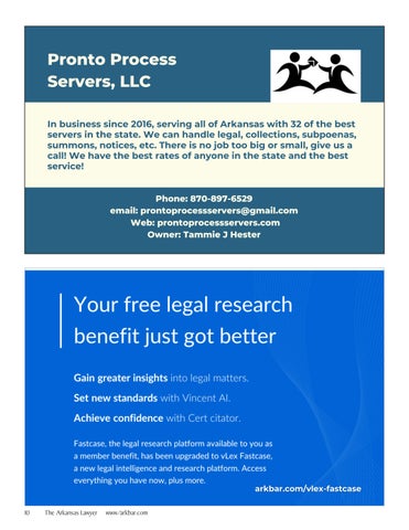 The Arkansas Lawyer 冬季 2025 第 12 页