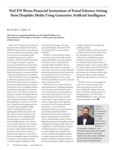 The Arkansas Lawyer 冬季 2025 第 24 页