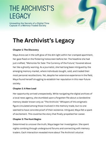 The Archivist’s Legacy