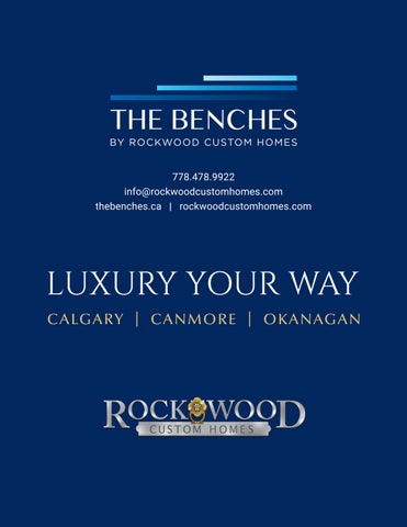 Rockwood Custom Homes The Benches 家具手册 第 10 页