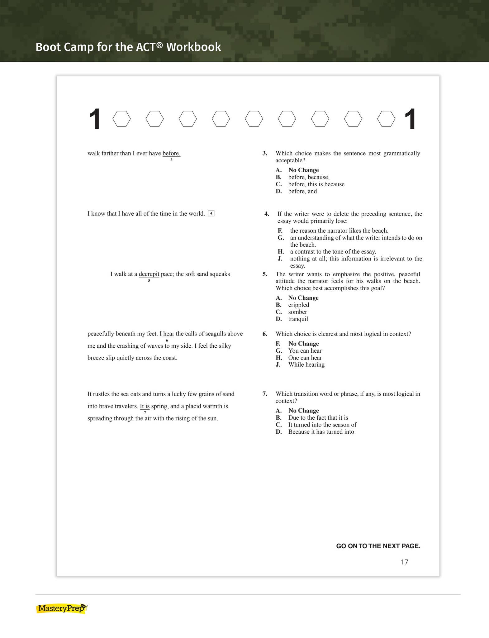 Sample | Boot Camp for the ACT by MasteryPrep - Issuu