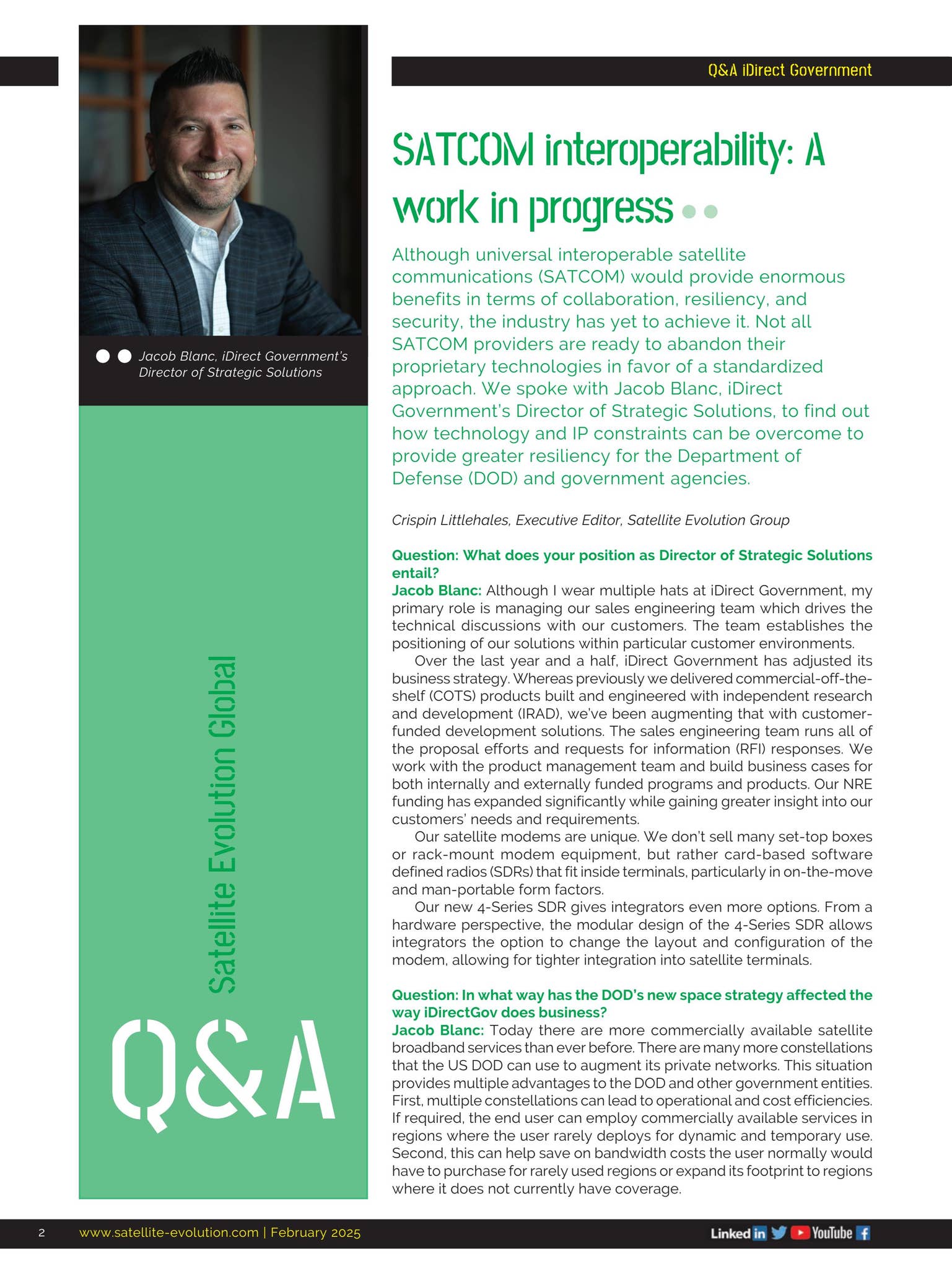 Satcom Interoperability A Work In Progress By Satelliteevolution Issuu