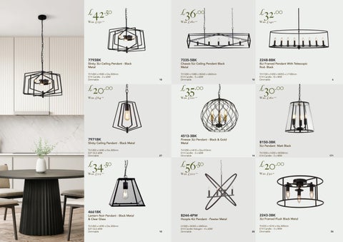 Searchlight Electric Ltd. 灯饰目录 · 2025 春季 Offer 第 18 页