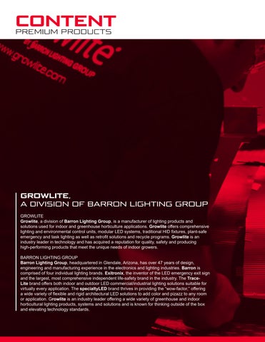 Barron Lighting Group Growlite Product 灯饰目录 第 2 页
