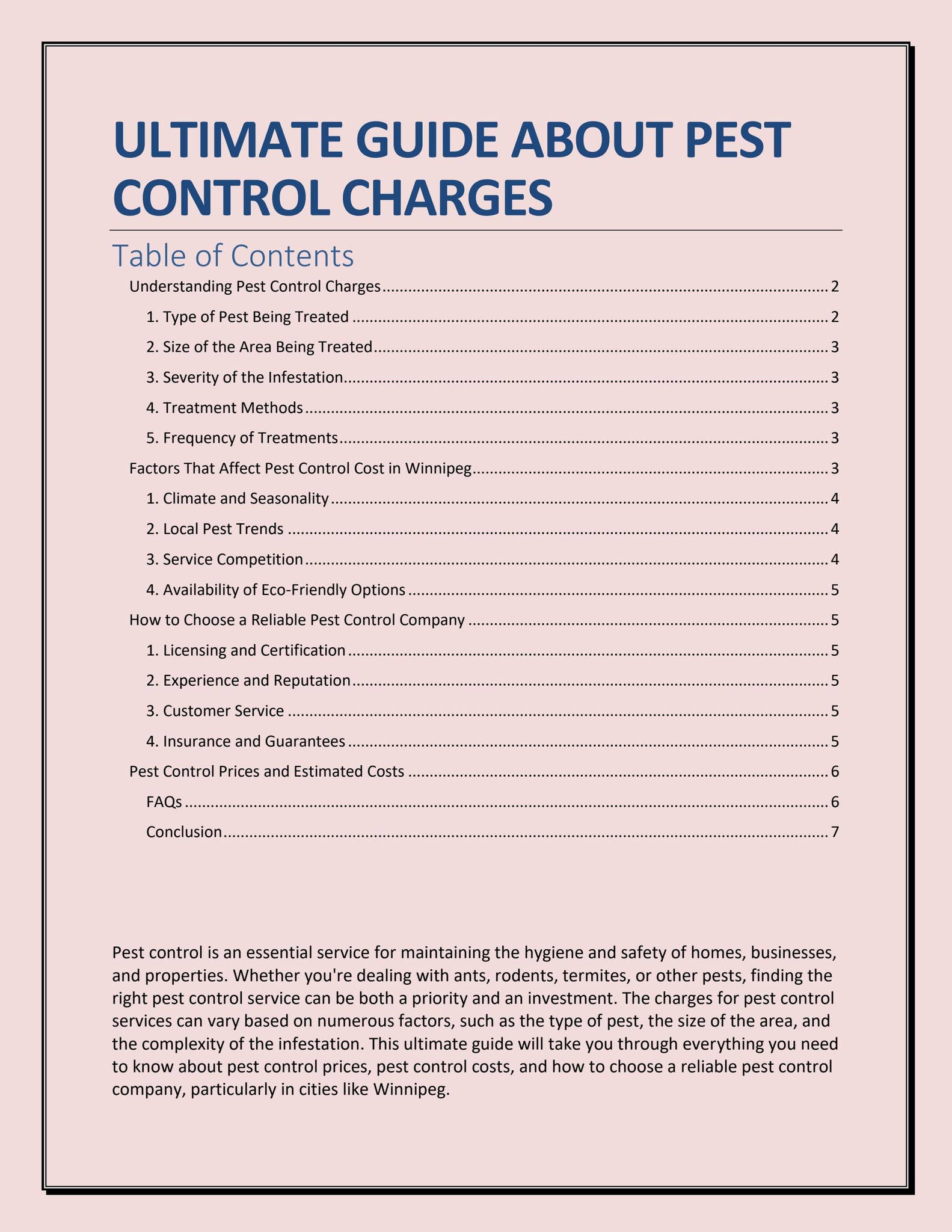 GUIDE ABOUT PEST CONTROL CHARGES by Web Cures Digital - Issuu