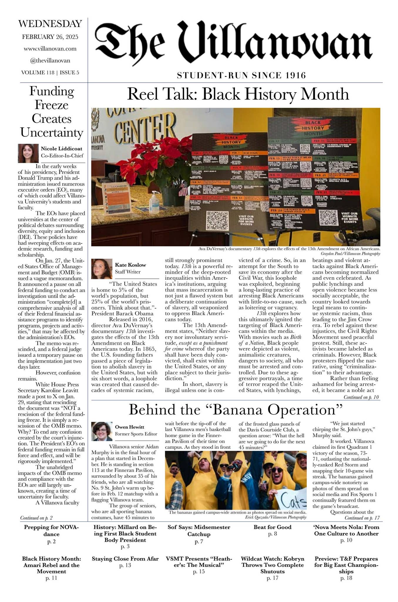 The Villanovan | Volume 118, Issue 5: February 26, 2025 by The Villanovan -  Issuu