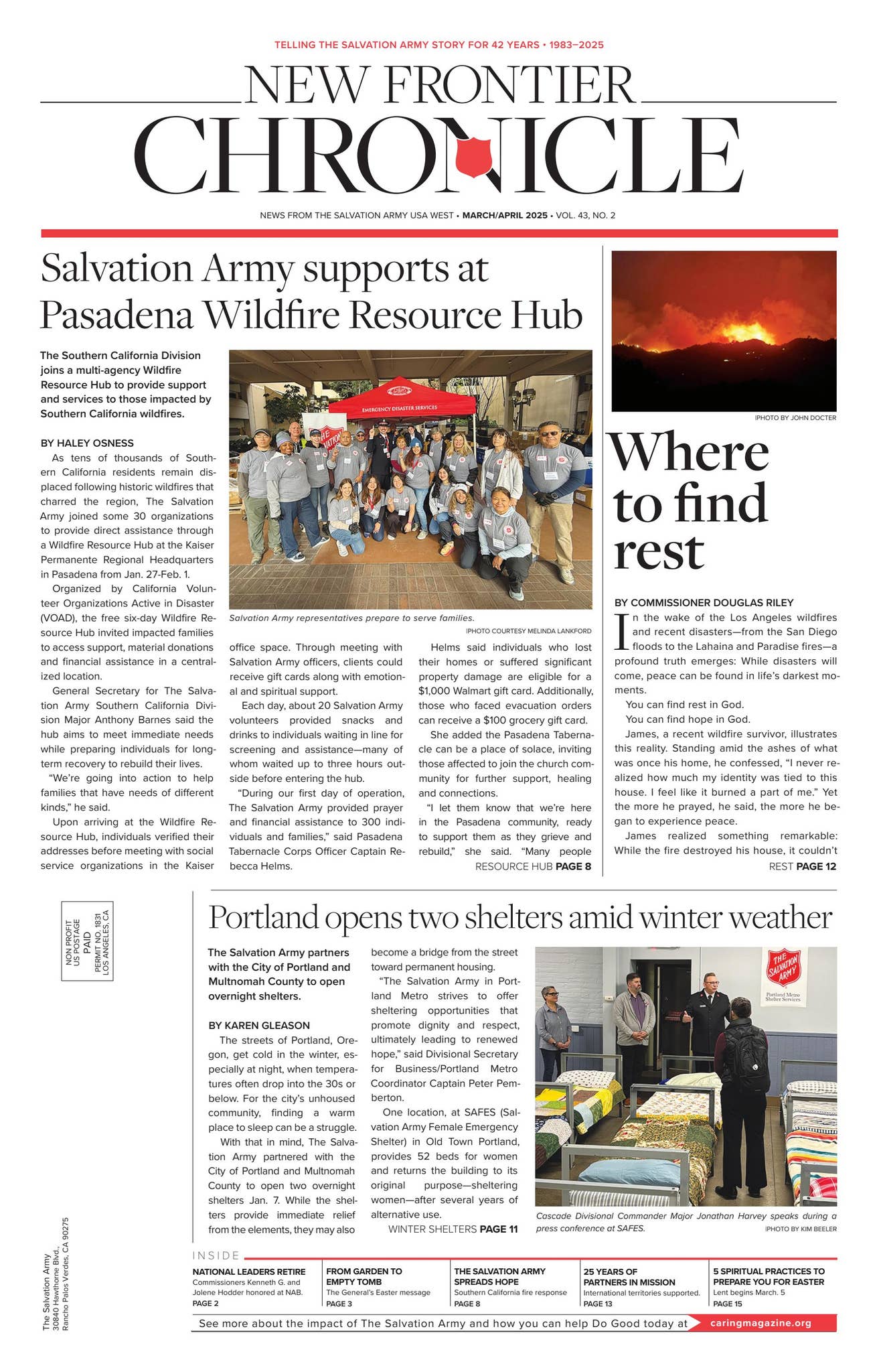 New Frontier Chronicle March/April 2025 | Vol. 43, No. 02 by Caring  Magazine, a publication from The Salvation Army - Issuu