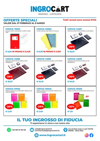 Ingrocart - Offerte valide dal 27/2 al 9/3