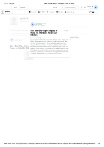 Best Interior Design Company in Dubai for Affordable Yet Elegant Interiors