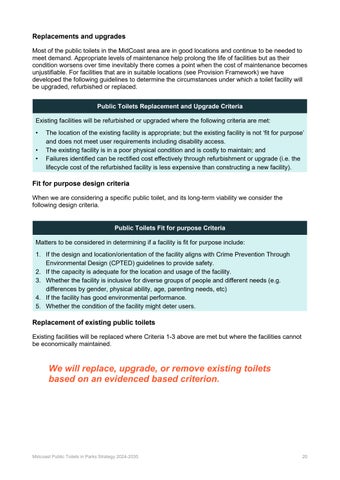 MidCoast Public Toilets in Parks Strategy 第 21 页