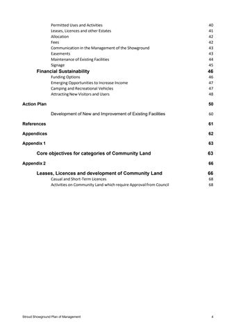 Stroud Showground Plan of Management 第 4 页
