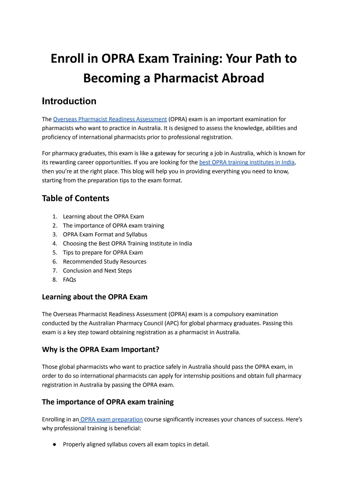 Enroll in OPRA Exam Training by Opra Exam - Issuu